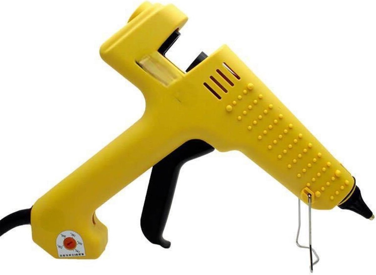 Lijmpistool 250W professioneel lijmpistool met smeltlijm, puur koperen mondstuk, instelbare temperatuur, hoog vermogen, 11 mm lijmstift voor knutselen(250W)
