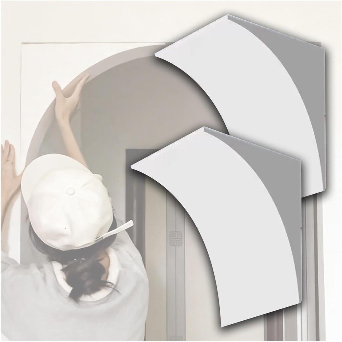Schuimspuitset Interieur - Doe-het-zelf Kit - Woning Renoveren - Overschilderbaar Schuim - 18 x 18 x 18 cm - Wit