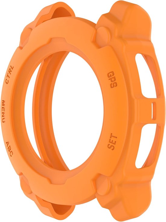 3 Pack Cases for Garmin Instinct E 40mm/45mm, Flexible TPU Screen Protector, Scratch-Resistant Protective Cover Smartwatch (Beige/Green/Orange, Garmin Instinct E 40mm)