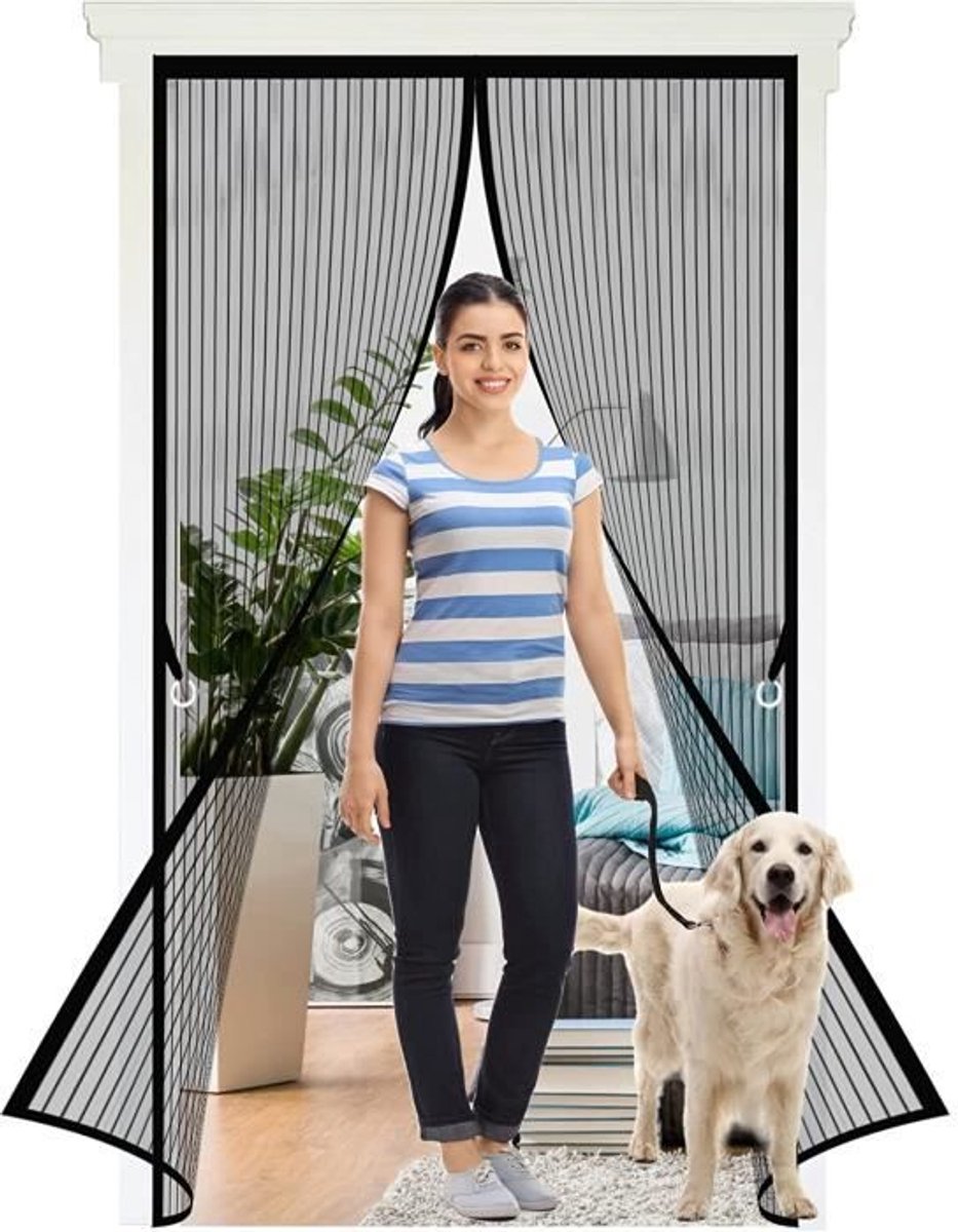 Magnetisch hor Geschikt voor de deur - 80 x 210 cm - Magnetisch - Insectenhor - Gemakkelijk te gebruiken
