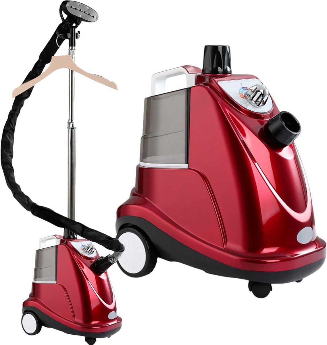 Kledingstomer - Stoomapparaat Kleding - Kreukels Verwijderen - Grote Watertank - 3.8 Liter - Rood