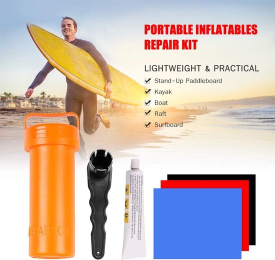 Reparatieset Boot - PVC Patch Kit - Watersport Onderhoud - Sterke Waterdichte Lijm - 19 x 6 cm - Meerdere Kleuren — afbeelding 4