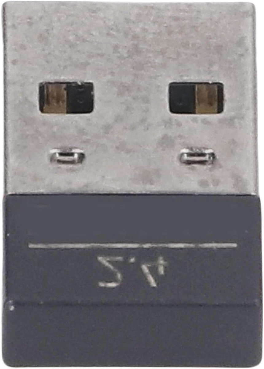 USB Ontvanger Adapter - Draadloze Dongle - Snelle Verbinding - Adaptieve Frequentiehopping - 8 x 5 x 3 cm - Zwart