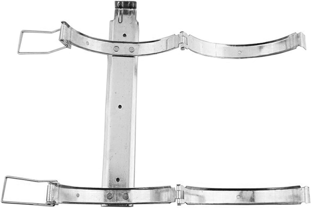 Brandblusser Houder - Brandblusser Rek - Veiligheid Thuis - Gepolijst Oppervlak - 24.8 x 15 x 15 cm - Zilver