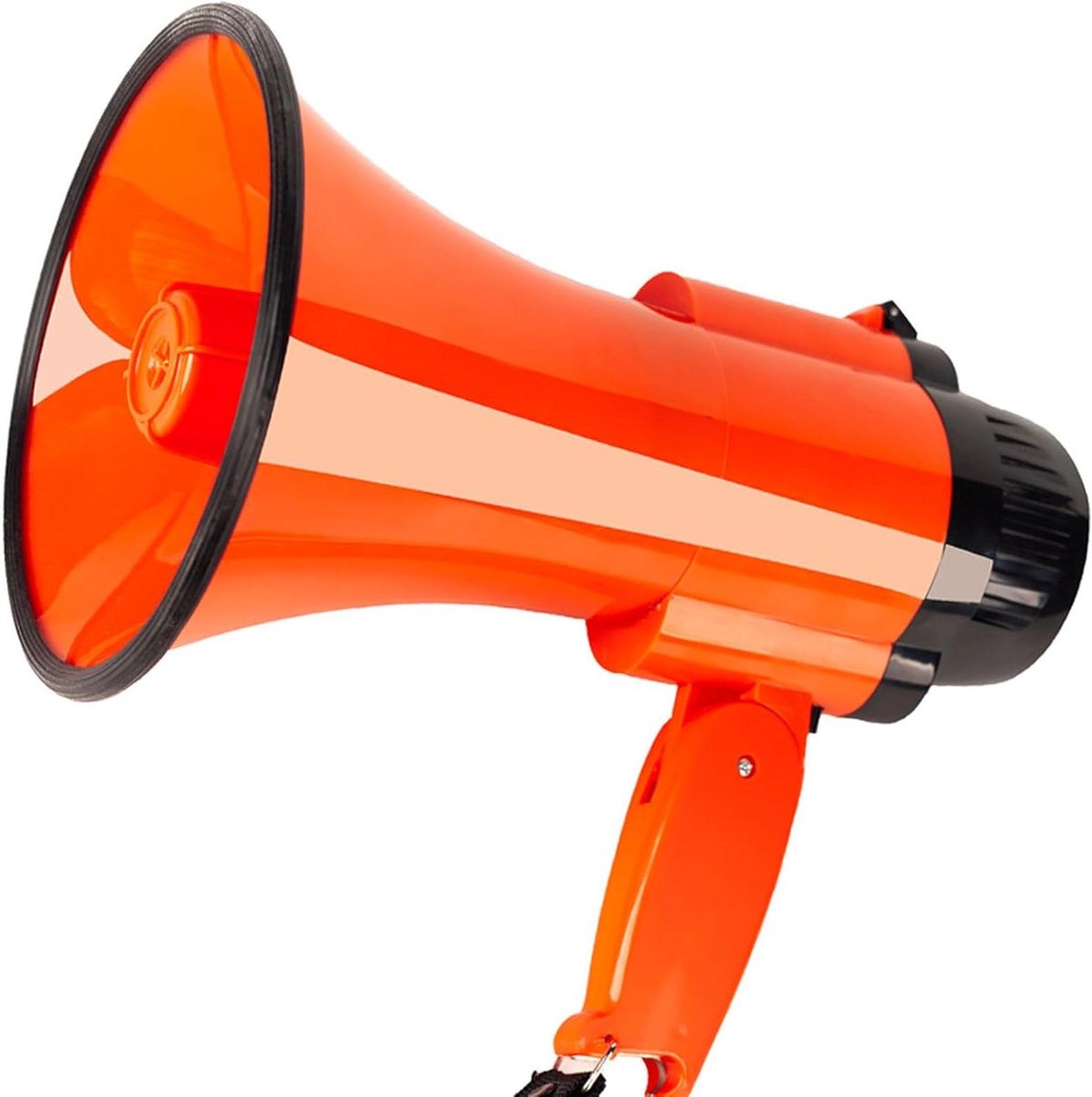 Draagbare Megafoon - Luidspreker Bullhorn - Evenementen Aankondigen - 30 Watt Vermogen - 800 meter Bereik - Oranje