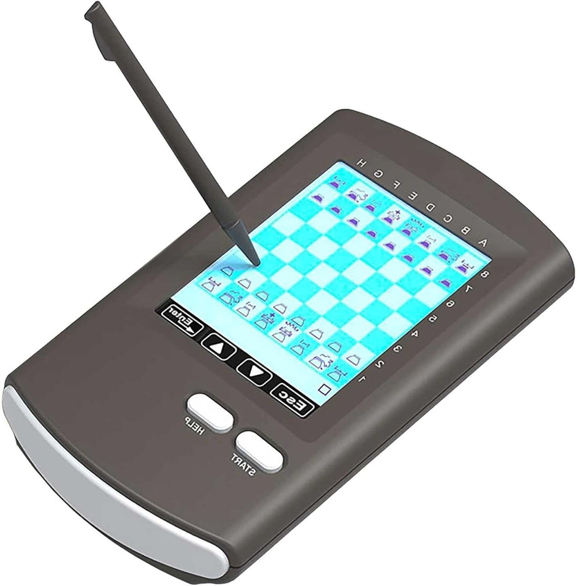 Elektronisch Schaakbord - Intelligent Schaken - Intelligentie Trainen - Meerdere Niveaus - Compact Formaat - Grijs