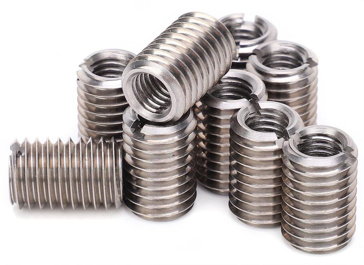 10-delige Reducer Nut Set M8 en M12 - RVS Draadreparatie Moeren