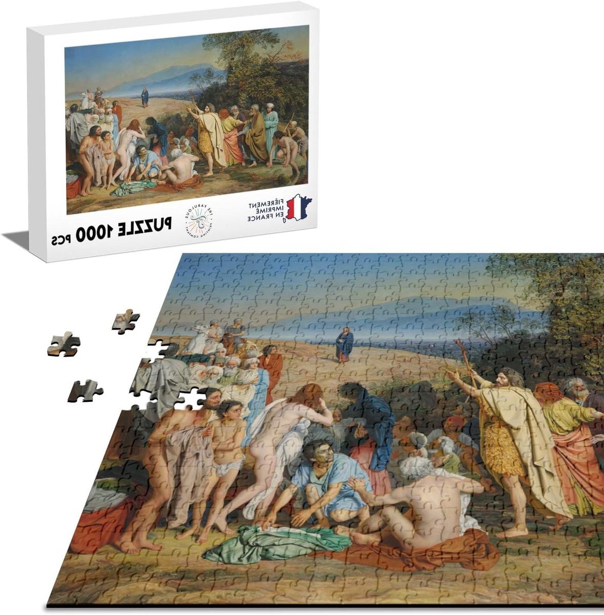 Klassiek Puzzel - Legpuzzel Schilderij - Ontspannende Hobby - Uniek Kunstwerk - 68 x 48 cm - Multicolor