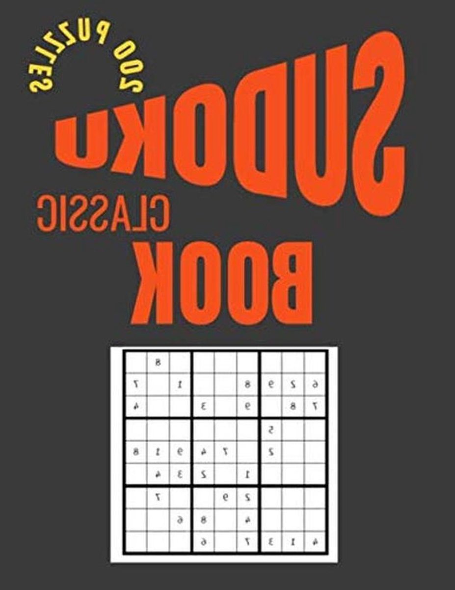 Sudoku Klassiek Boek - Puzzelboek Cijfers - Hersenen Trainen - 200 Puzzels - 21.59 x 27.94 cm - Wit