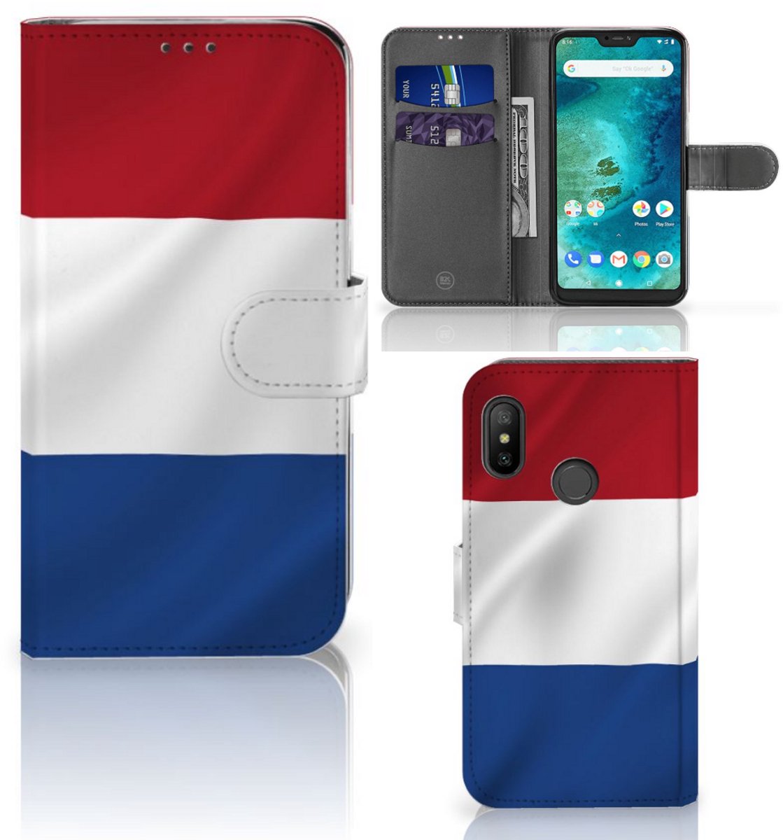 Xiaomi Mi A2 Lite Bookstyle Case Nederlandse Vlag