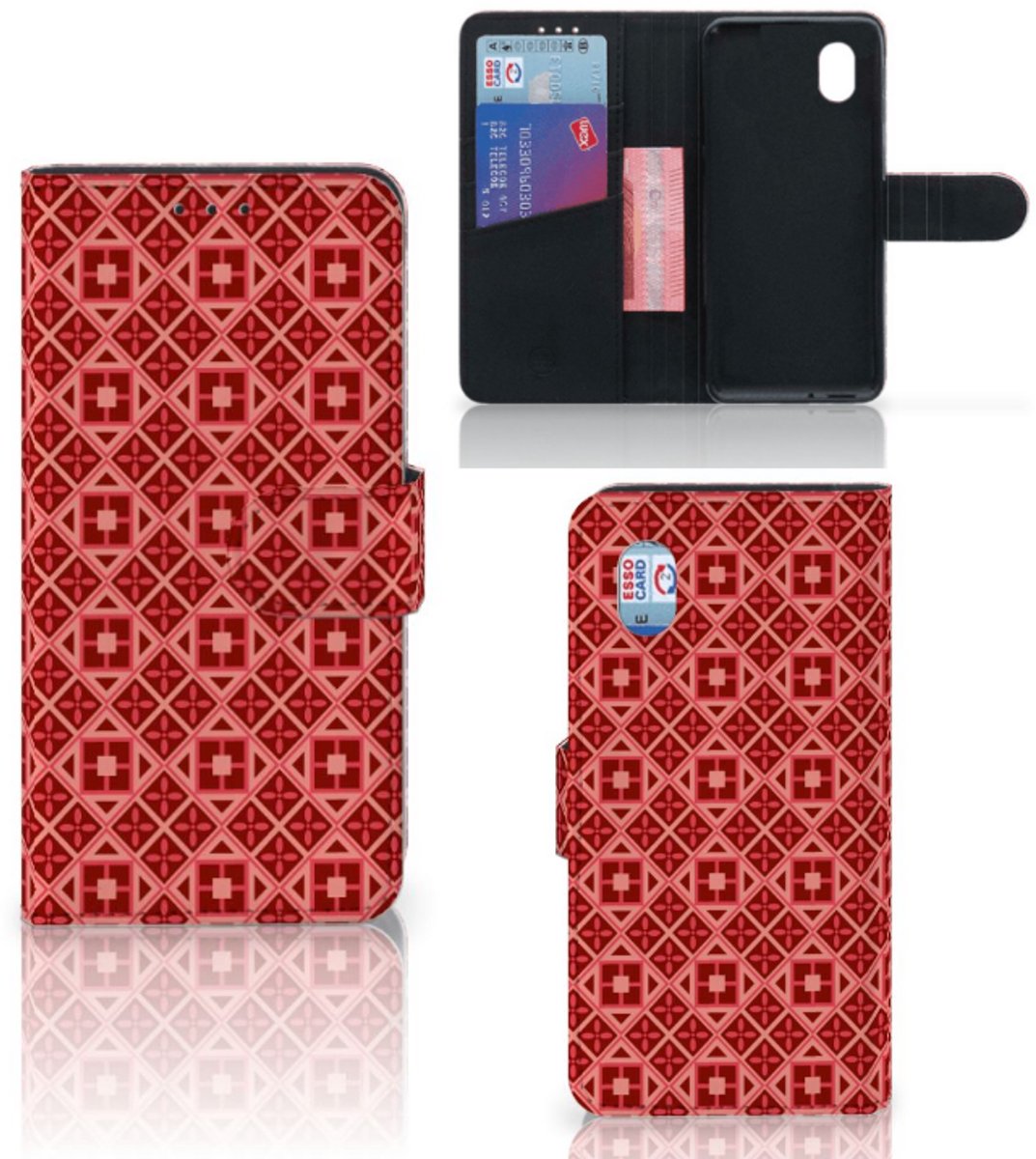 Alcatel 1B (2020) Telefoon Hoesje Batik Rood