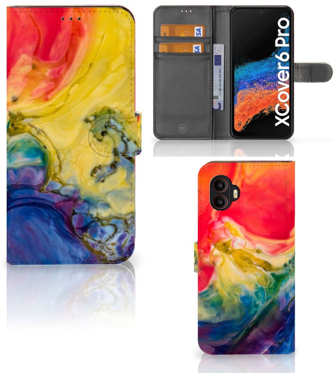 Hoesje Samsung Galaxy Xcover 6 Pro Watercolor Dark