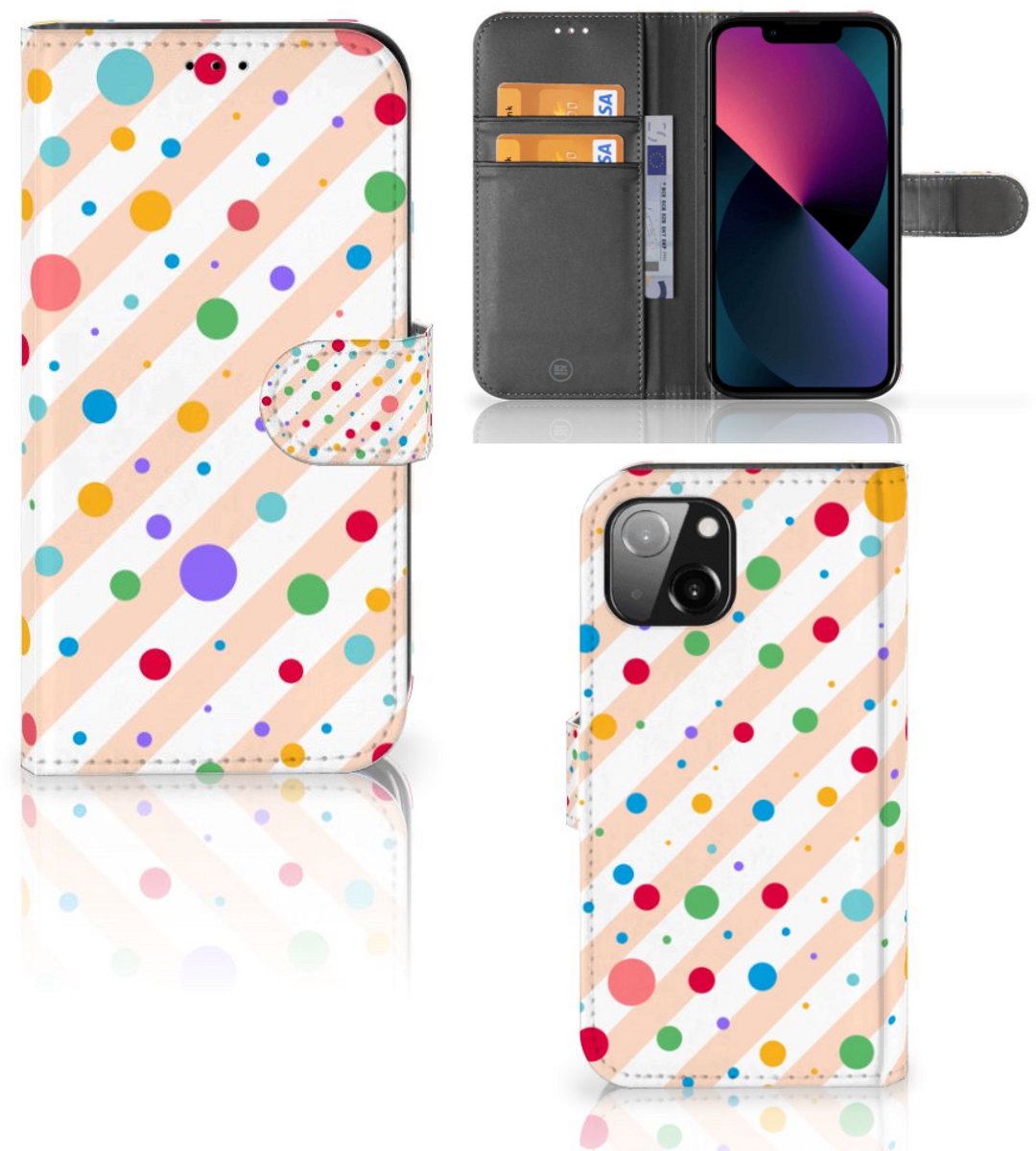 Apple iPhone 13 Telefoon Hoesje Dots