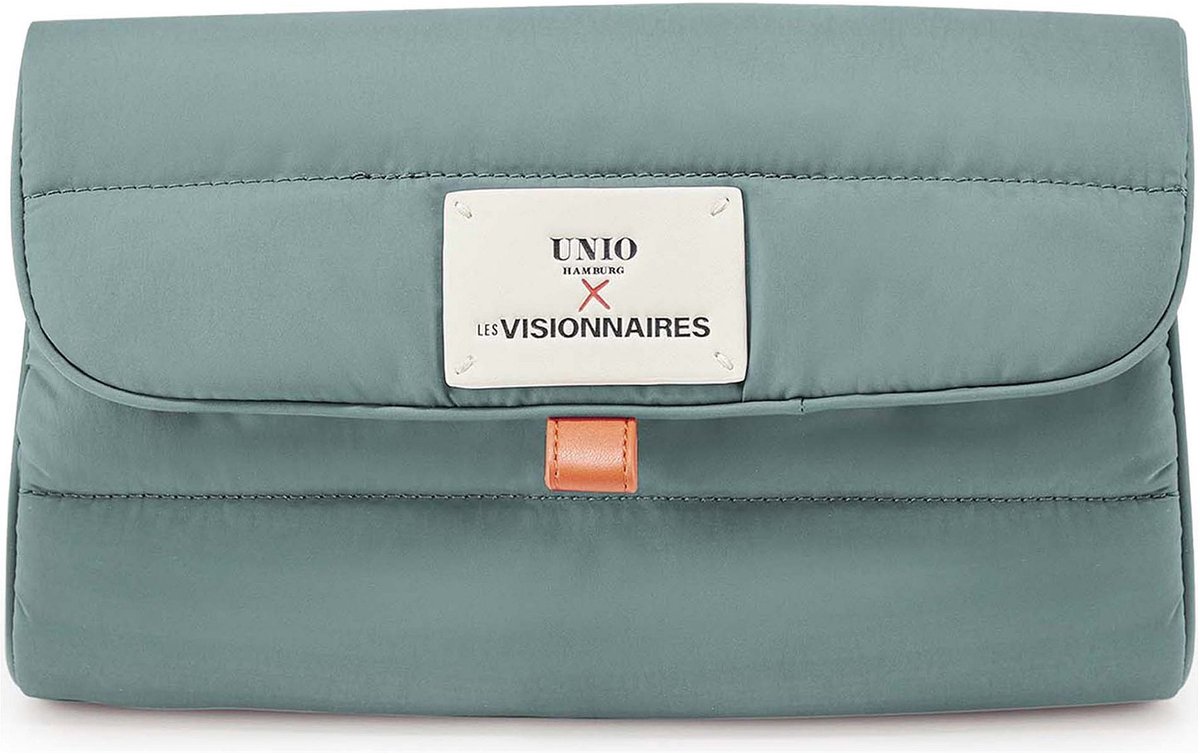 LES VISIONNAIRES Unio Toilettas 41 cm - 12 L - Klittenbandsluiting - green grey