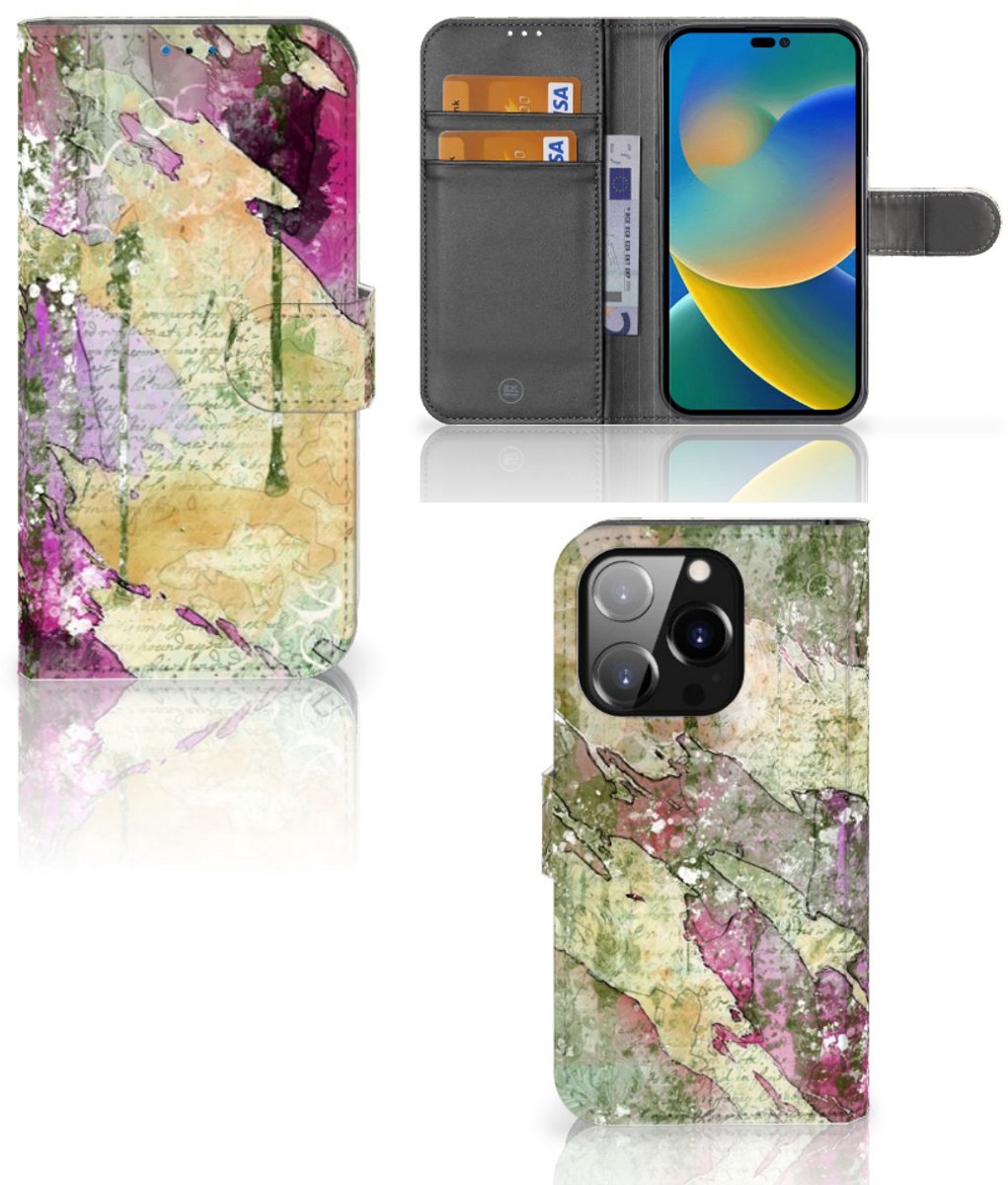 Hoesje iPhone 14 Pro Letter Painting