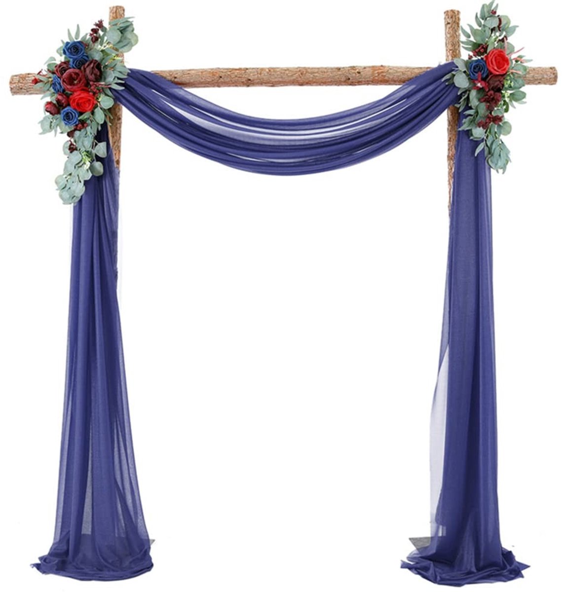Cosensi - Tulle Photo Curtain - Decoratieve Tulle Gordijn voor Bruiloft - 70 x 550 cm - Achtergrond Gordijn voor Feestjes - Geschikt voor Baby Show...