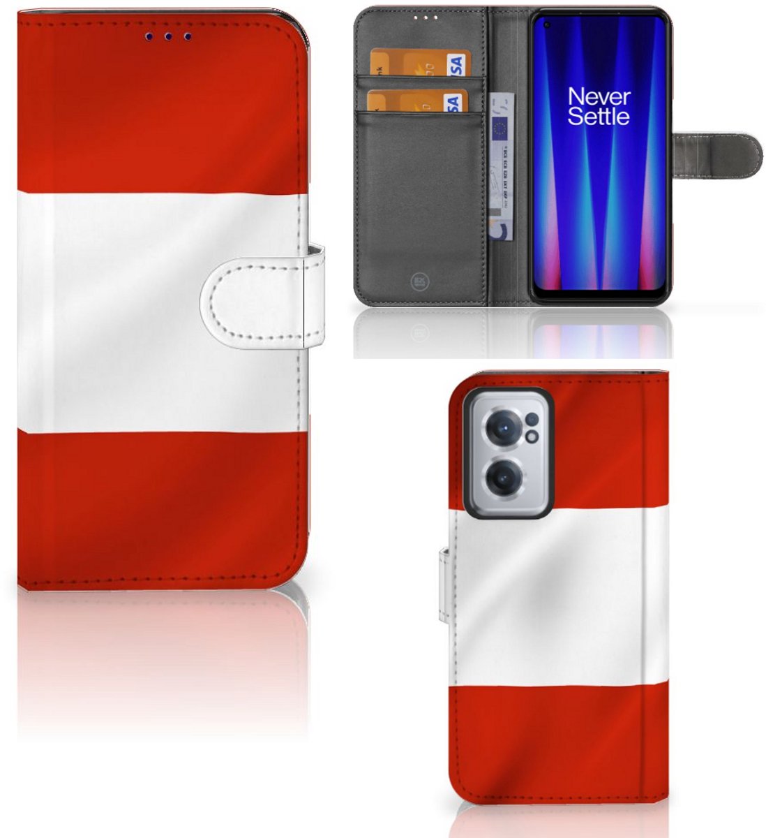 OnePlus Nord CE 2 Bookstyle Case Oostenrijk