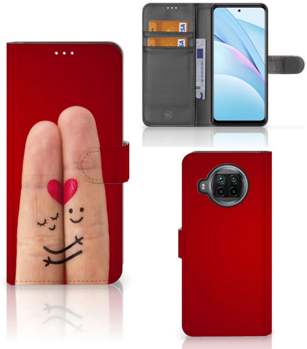 Xiaomi Mi 10T Lite Wallet Case met Pasjes Liefde - Origineel Romantisch Cadeau