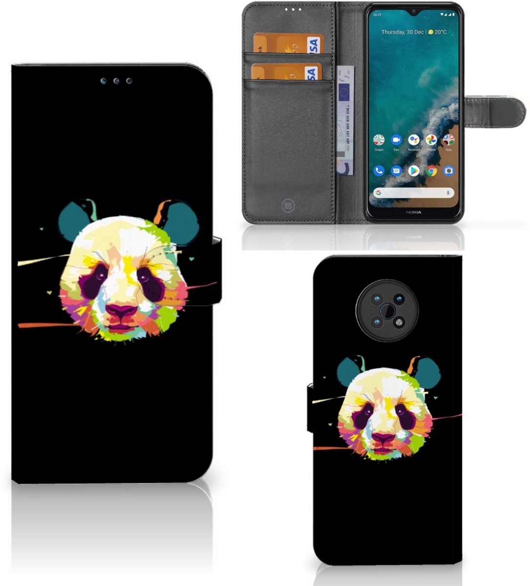 Nokia G50 Leuk Hoesje Panda Color