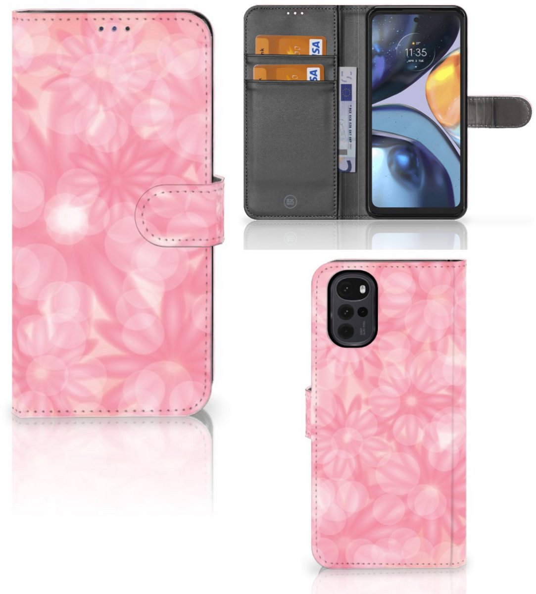 Motorola Moto G22 Hoesje Spring Flowers