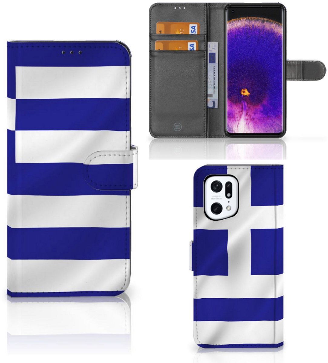 OPPO Find X5 Pro Bookstyle Case Griekenland