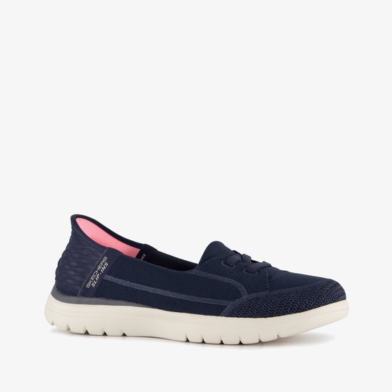 Skechers Slip-ins: On The Go Flex chaussures à enfiler pour femmes bleu - Taille 41 - Confort supplémentaire - Memory Foam