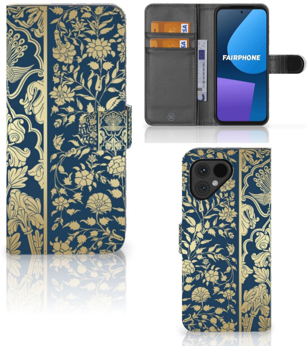 Fairphone 5 Hoesje Beige Flowers