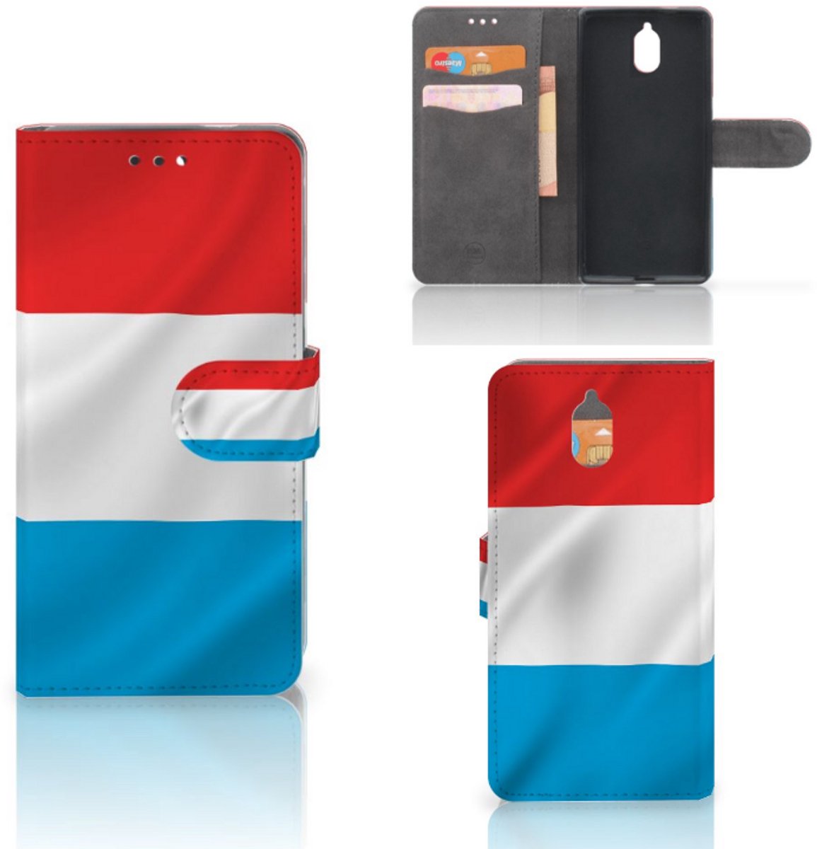 Nokia 3.1 (2018) Bookstyle Case Luxemburg