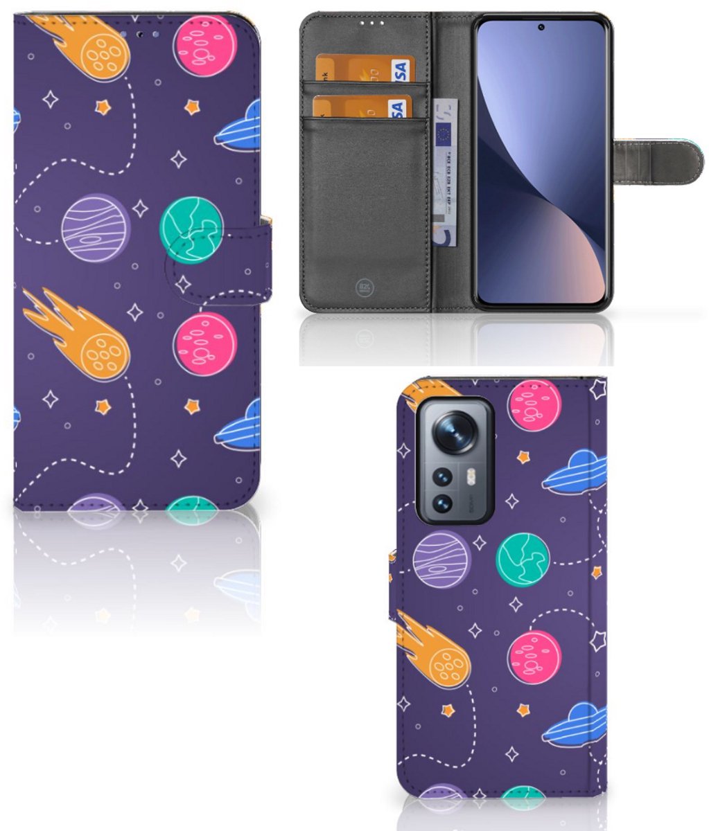 Boekhoesje voor Xiaomi 12 Pro Wallet Case met Pasjes Space