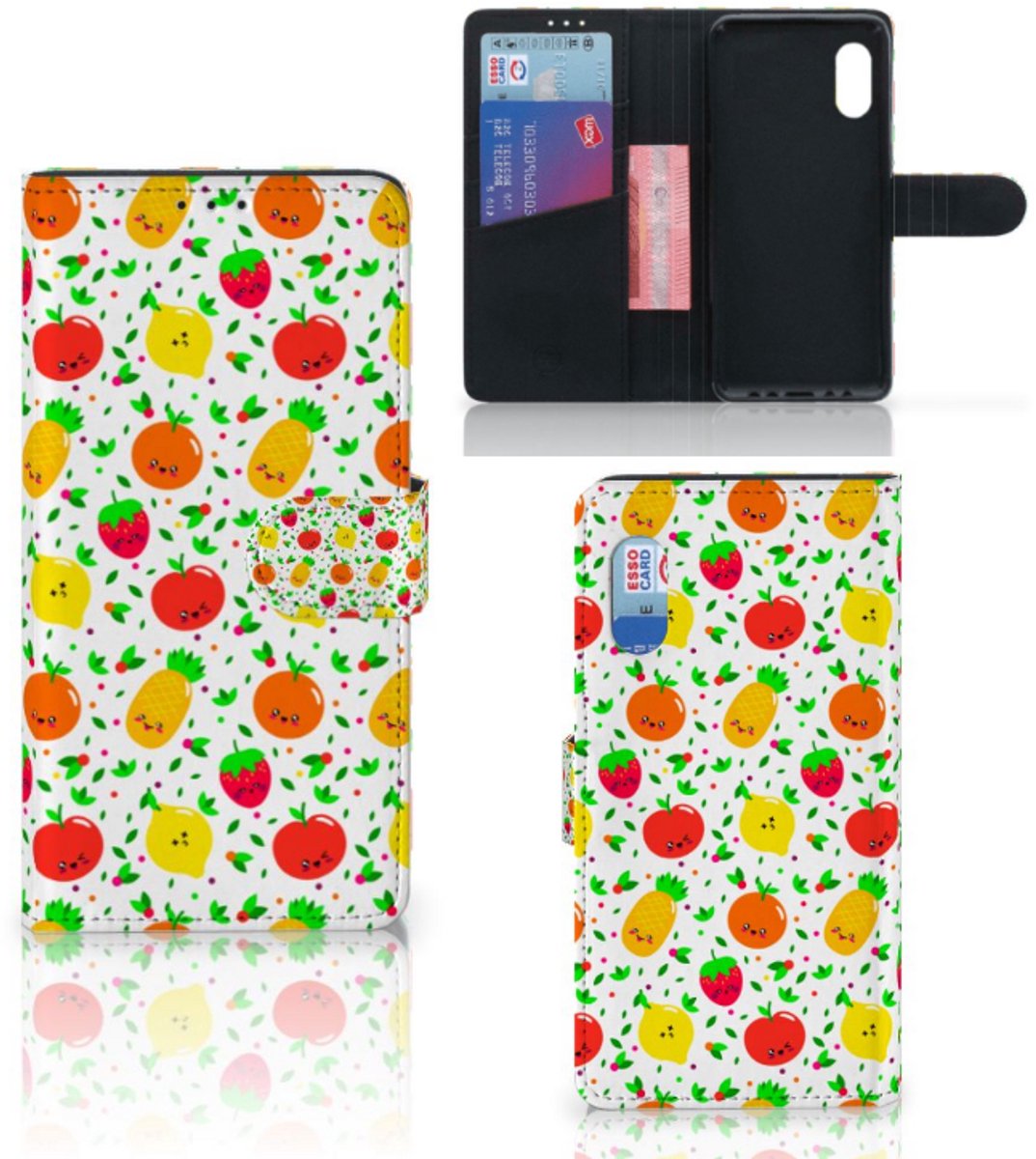 Samsung Xcover Pro Book Cover Fruits