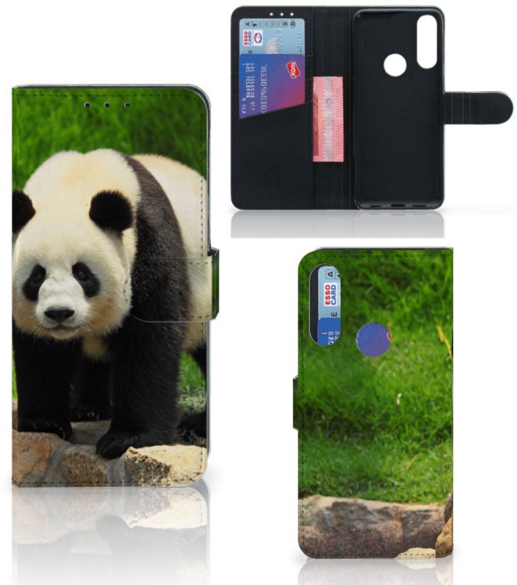 Alcatel 1S 2020 Telefoonhoesje met Pasjes Panda