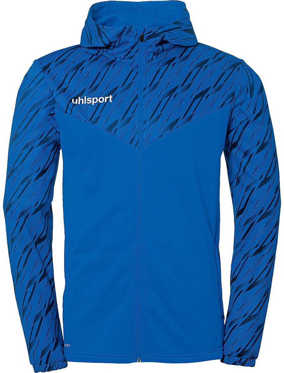 914x1200.jpg Uhlsport Progressive 28 Jas Met Kap Heren - Azuurblauw | Maat: L - Afbeelding 1