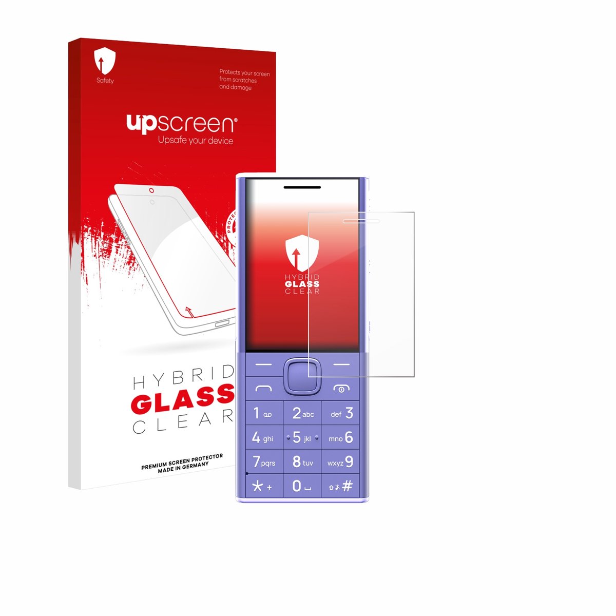 upscreen - Screenprotector voor Nokia 150 Music - Folie Beschermfolie Beschermglas transparant