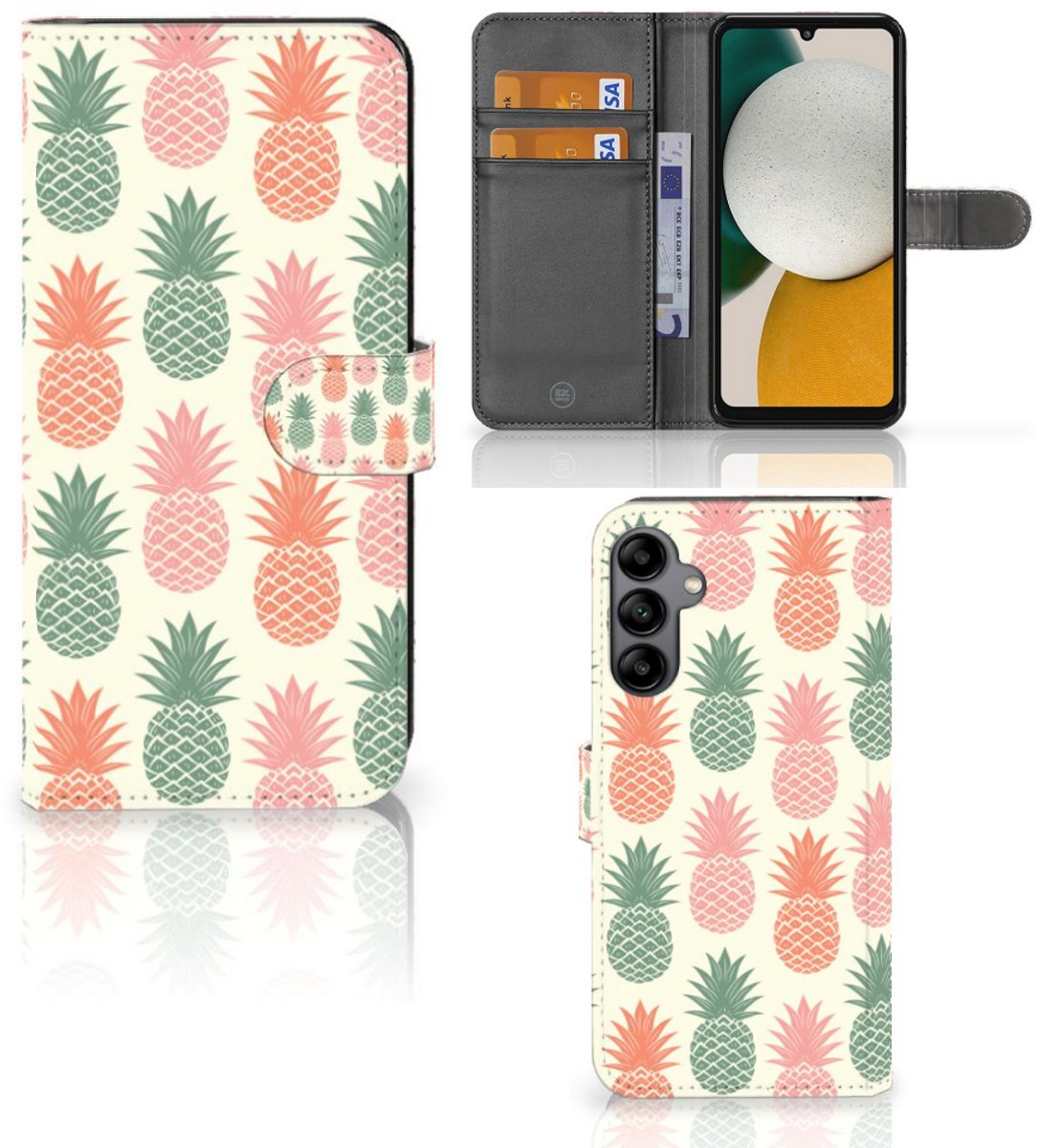 Samsung Galaxy A34 Book Cover Ananas