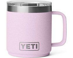 YETI Rambler Mok – Cherry Blossom 295ml – Keramische Binnenlaag – Dubbelwandig Vacuüm Geïsoleerd – RVS Stapelbare Koffiemok met MagSlider Deksel