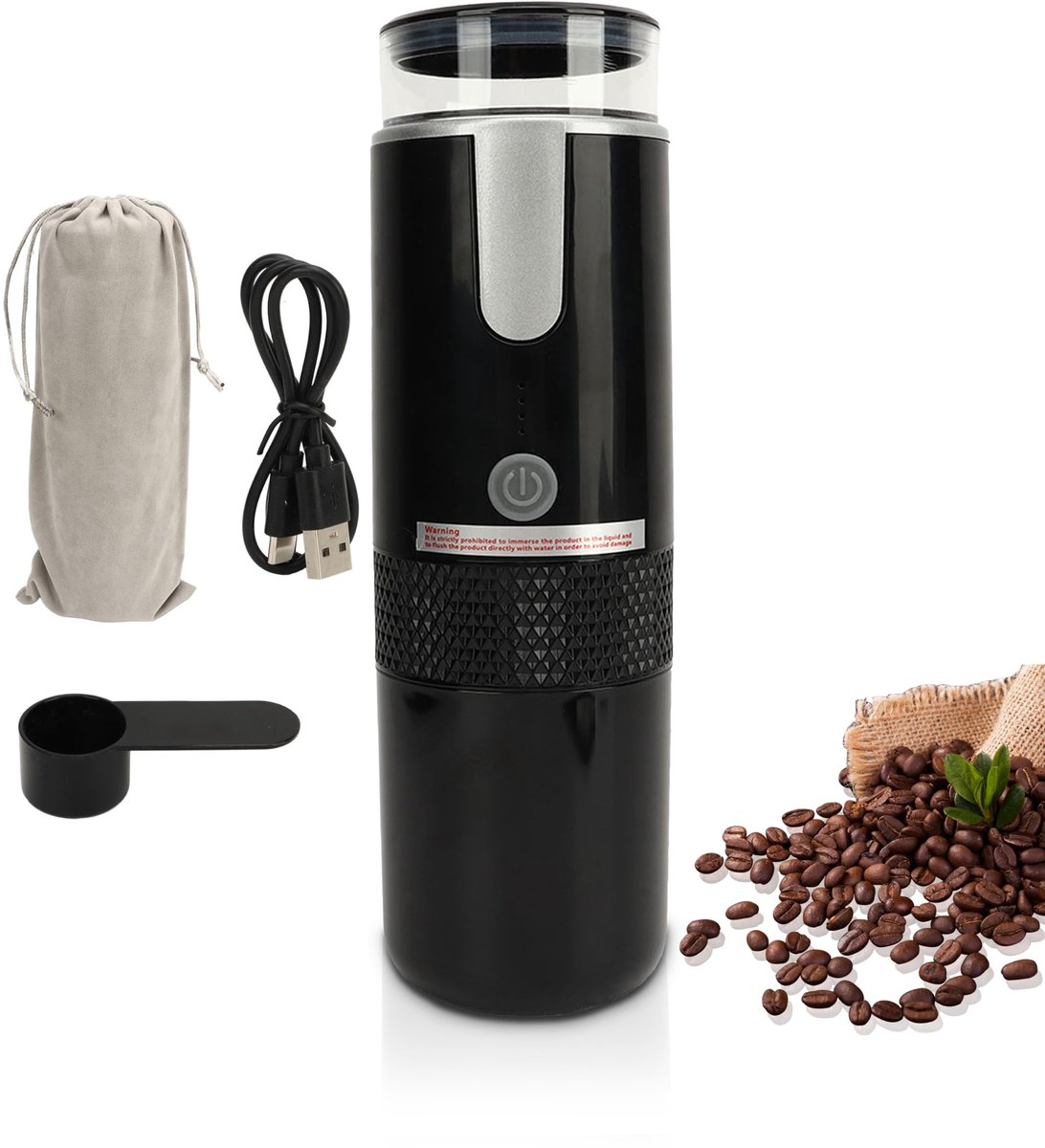 Gugxiom Draagbare Espresso Machine - 1200mAh Koffiezetter voor Reizen en Kamperen