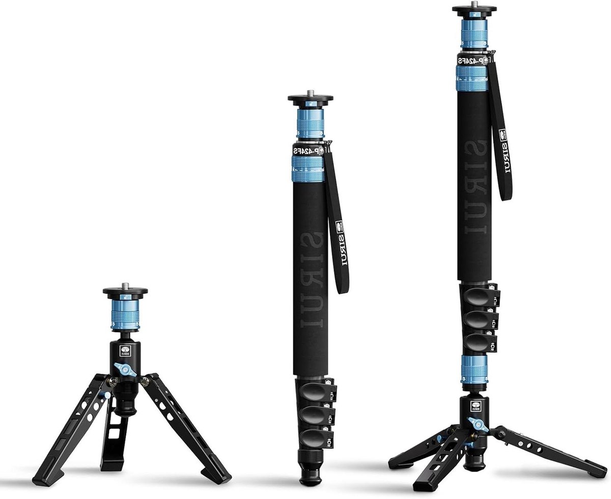 Modulaire Camera Eenpoot - 3-in-1 Statief - Stabiele Opnames Maken - Snel Installatiesysteem - 160 cm Hoog - Zwart