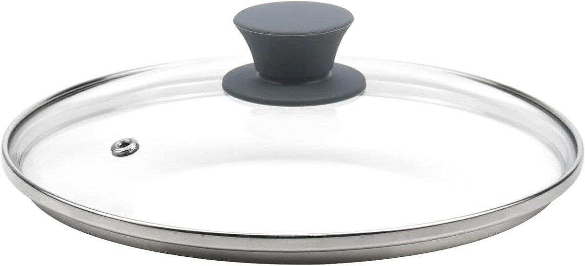 Glazen Deksel - Potdeksel Pannen - Koken en Bakken - Gehard Glas - 23 cm - Transparant