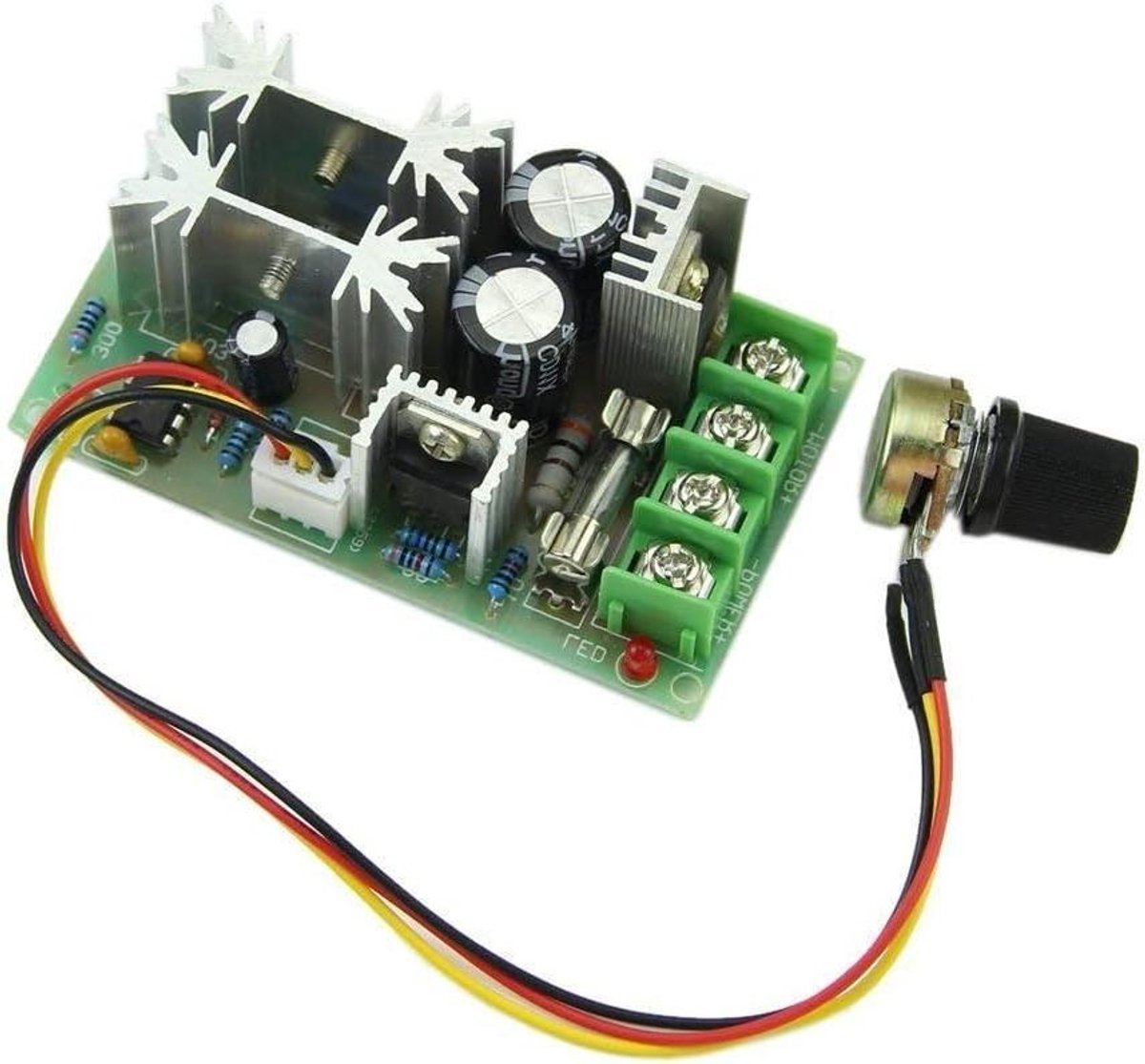 DC Motor Speed Controller - PWM Drive Module - Motor Snelheid Regelen - 20A Continue Stroom