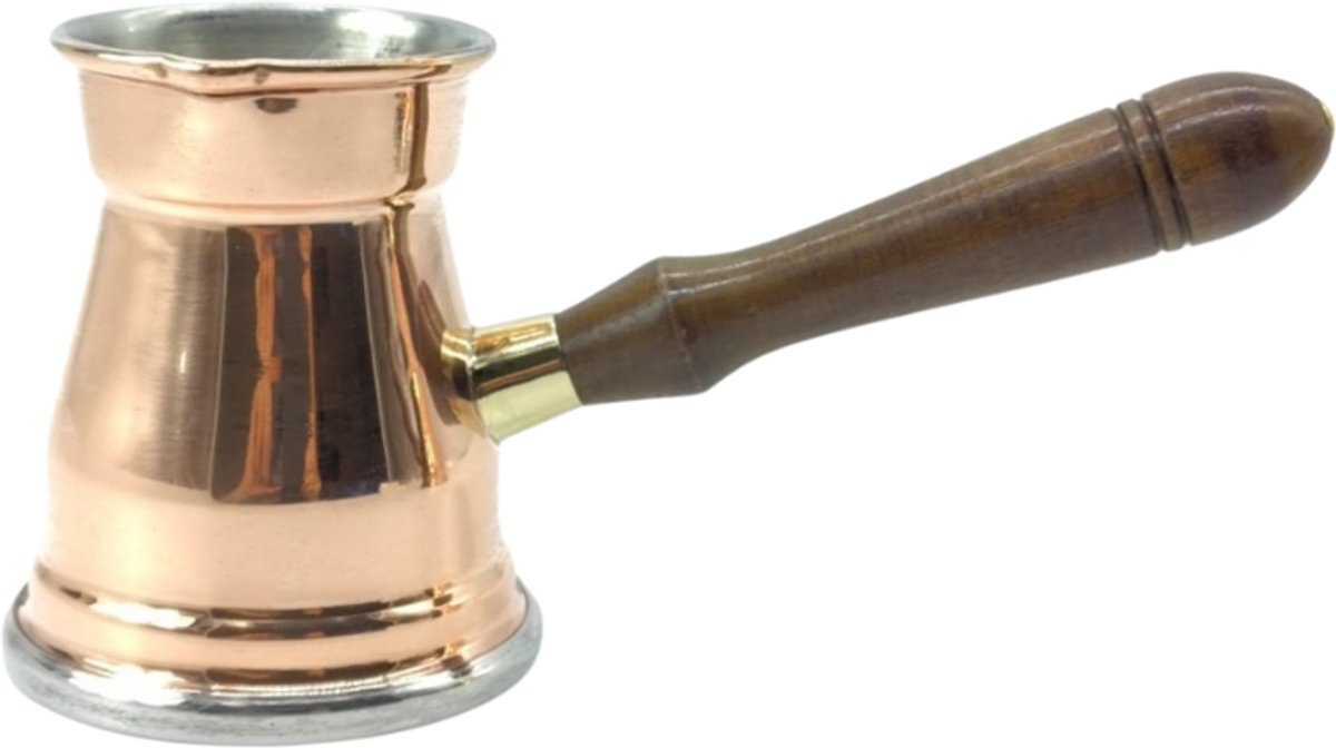 Cu29 JAZZVE - Koffiekan - 220 ml - Premium Handgemaakt - Stalen Spod