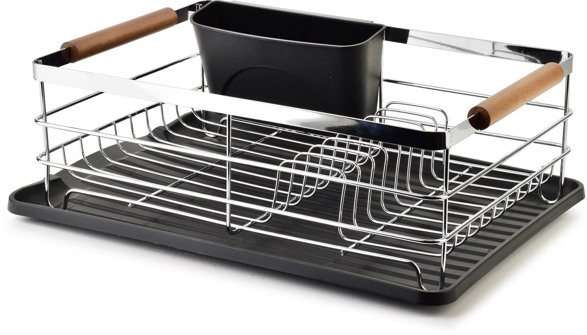 Basic Kitchen Serie - Afdruiprek - 44x31,8x14,3 cm - Chromen Metaal - Zilver