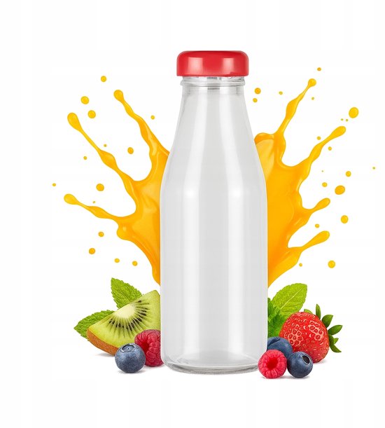 Bimberek - Glazen Flessen voor Sap - 200ml - Met Dop - 50 stuks — afbeelding 4