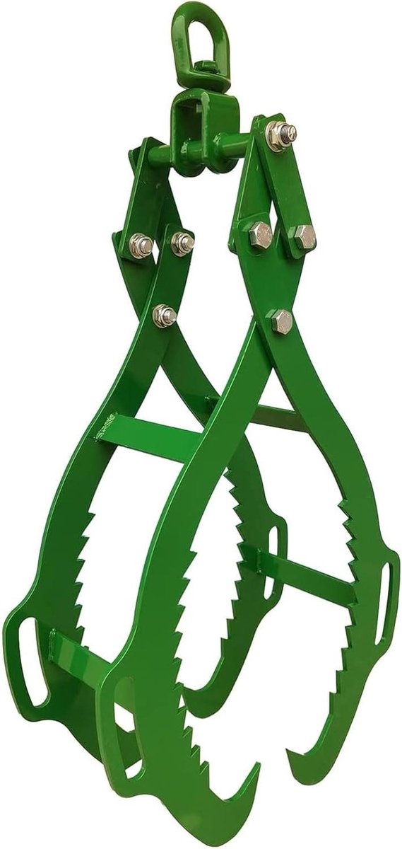 Hijstang Houtklauw - Boomstam Tang - Boomstammen Verplaatsen - 4 Gekartelde Klauwen - 28 Inch - Zwart