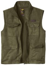 ATLAS FOR MEN - Suèdine reporter bodywarmer Aventurier - Heren - Verkrijgbaar in grote maten - XL
