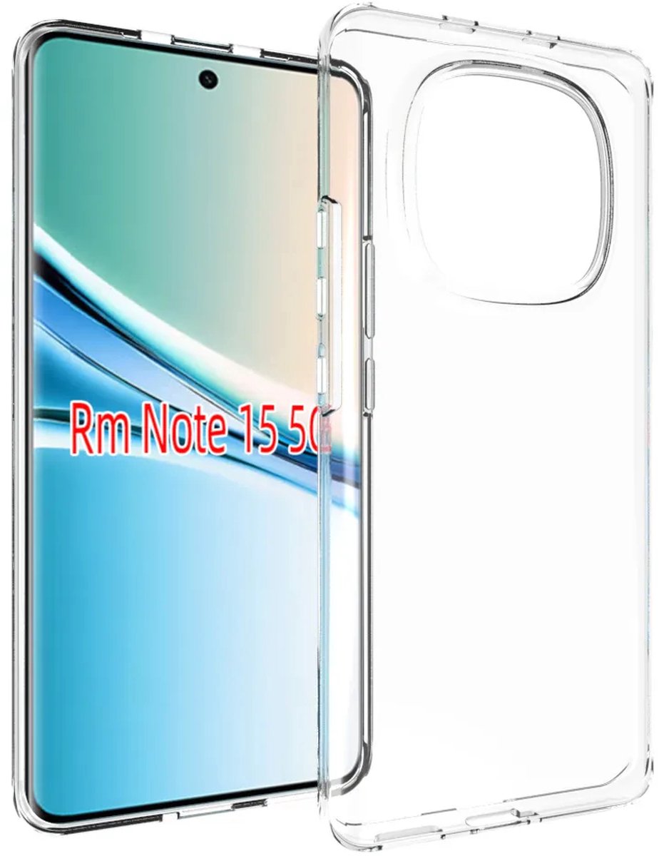 MobyDefend Hoesje - Geschikt voor Xiaomi Redmi Note 15 4G - Transparante TPU Backcover - Volledig Doorzichtig