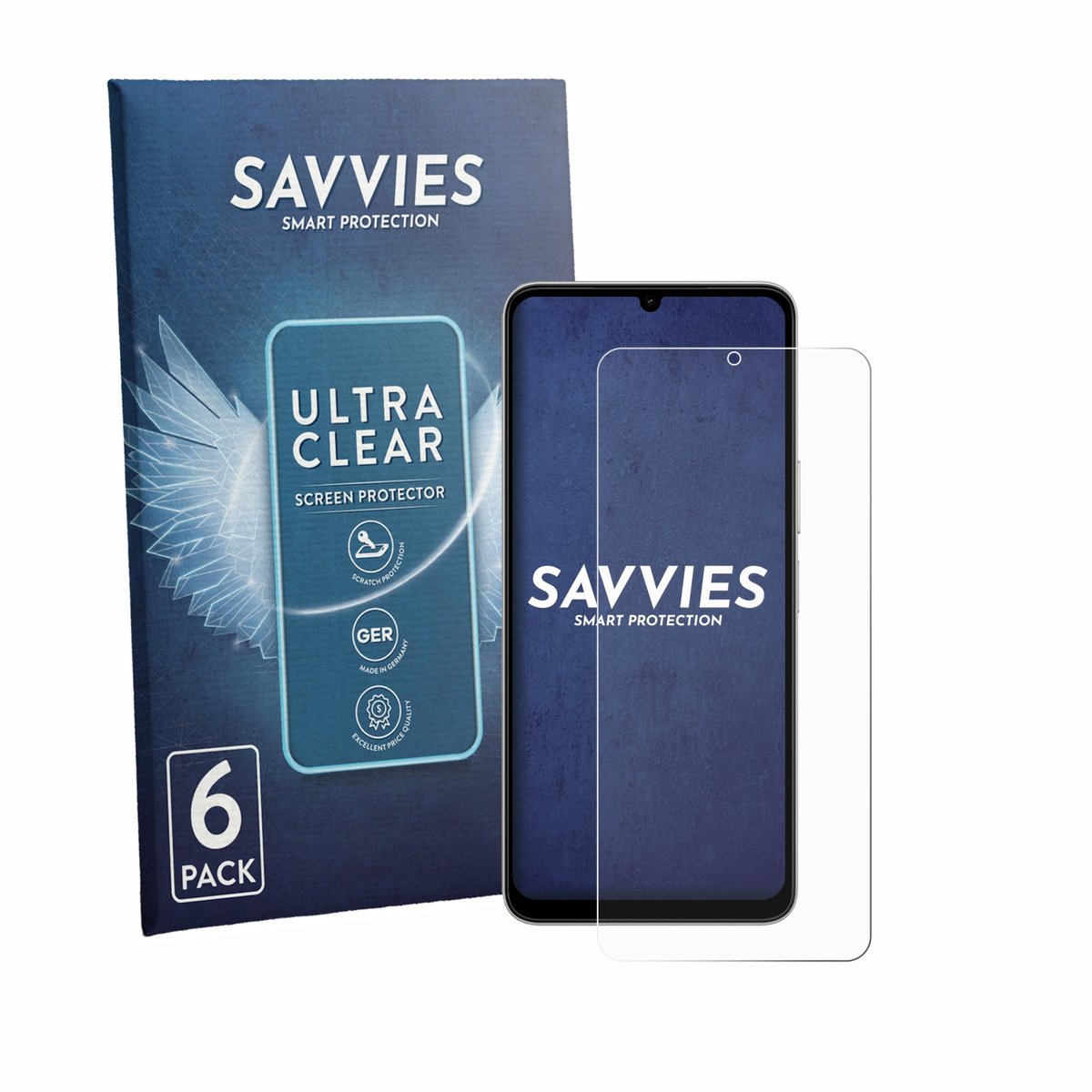 Savvies - Screenprotector voor Vivo Y11 2026 - Folie Beschermfolie transparant 6 Stuks