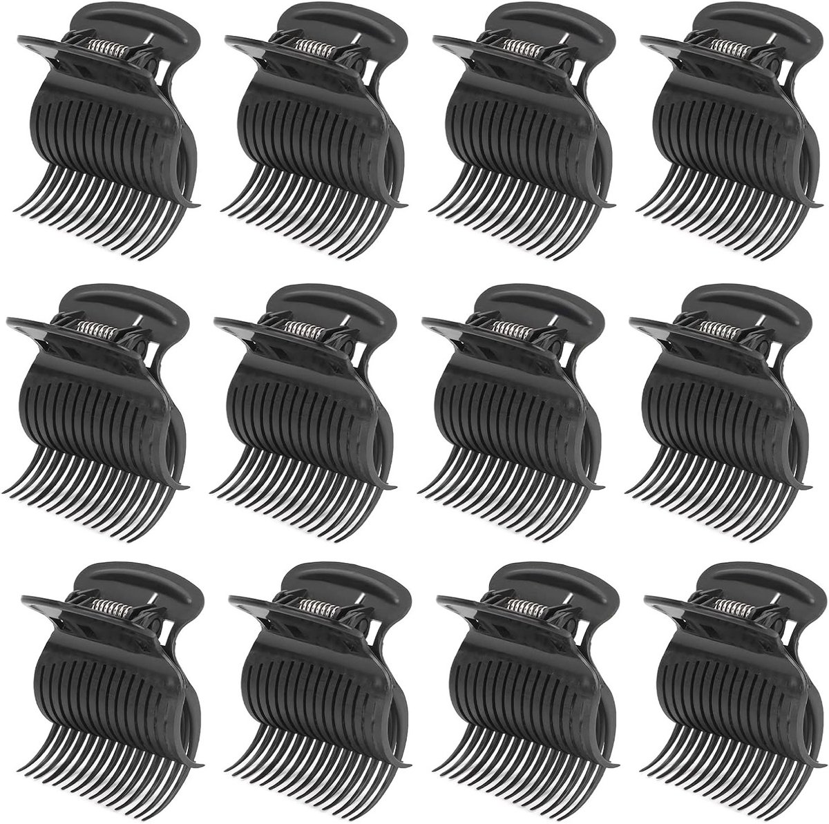 12 Stuks Hittebestendige Haarrollers, Haarclips voor Krullen, Bescherming en Isolatie voor Vrouwen en Meisjes
