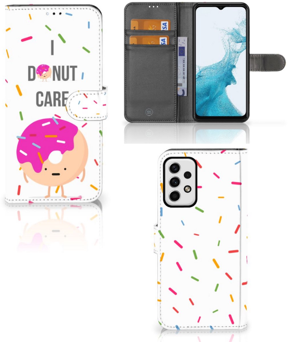 Samsung Galaxy A23 Book Cover Donut Roze
