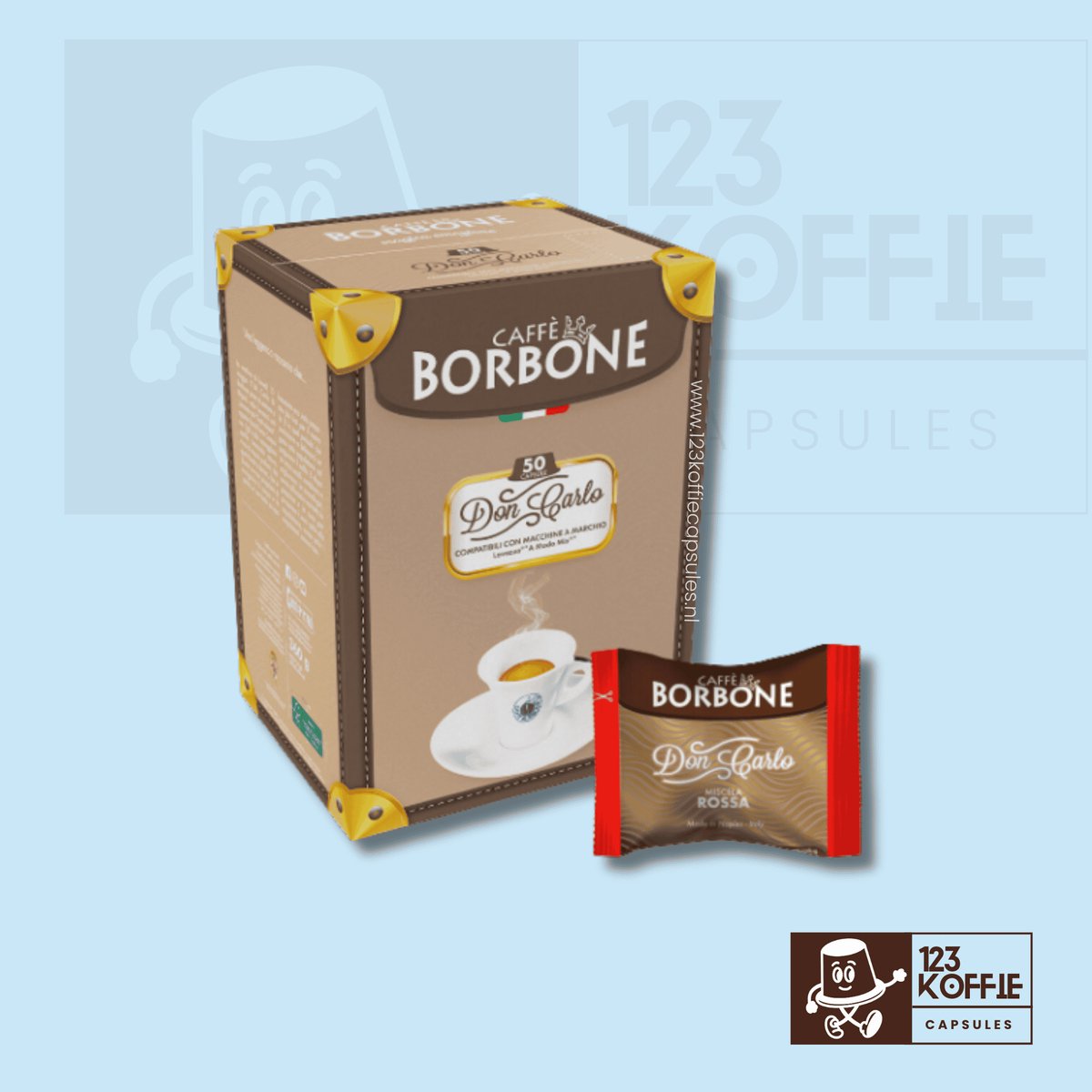 Caffè Borbone - Lavazza A Modo Mio - Don Carlo RED - 50 capsules