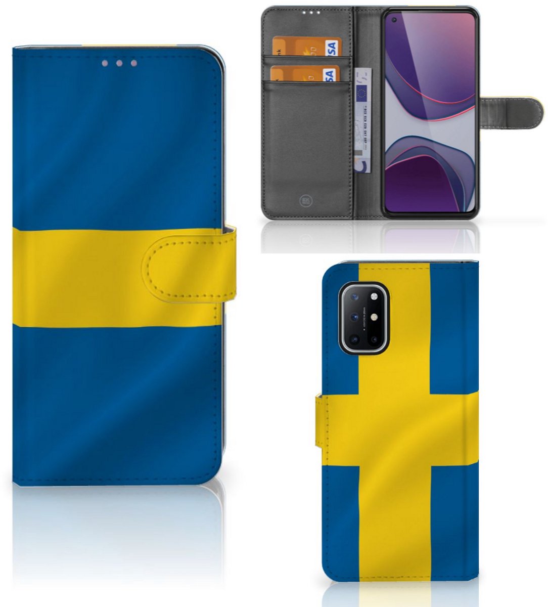 OnePlus 8T Bookstyle Case Zweden